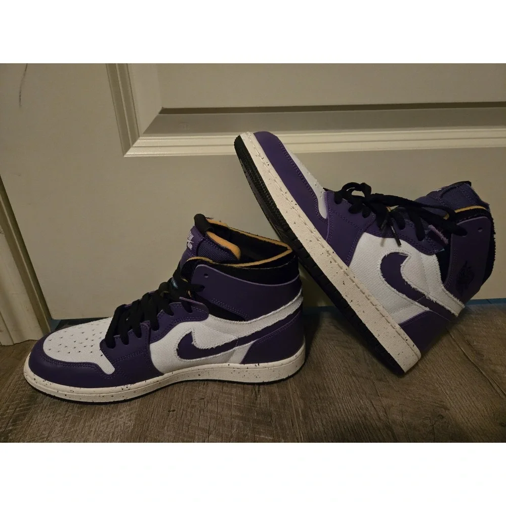 Nike Air Jordan 1‎ Zoom Air Crater Purple Men AJ1 SIZE 11 - Picture 4 of 10